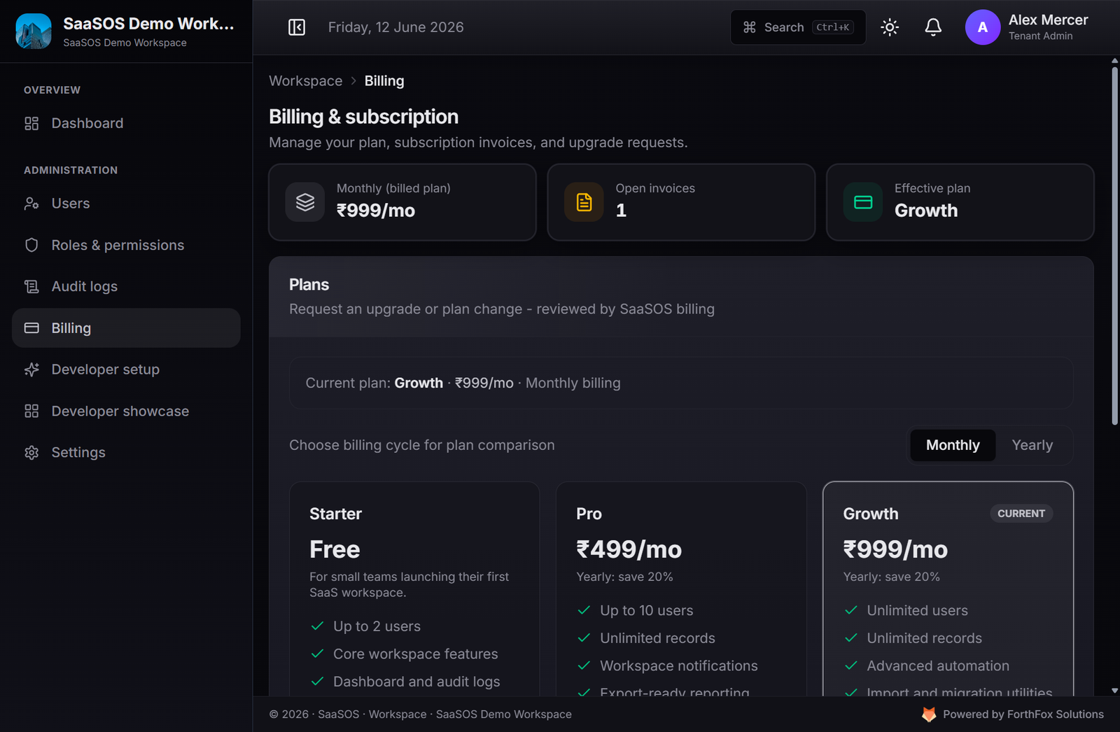 Billing built for monetization